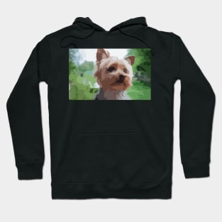 Yorkshire Terrier Digital Painting Hoodie